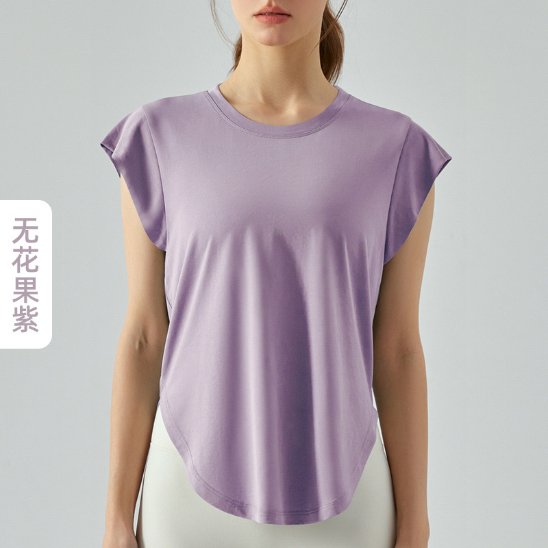 Lululemon t-shirt everyday white and lavender yoga