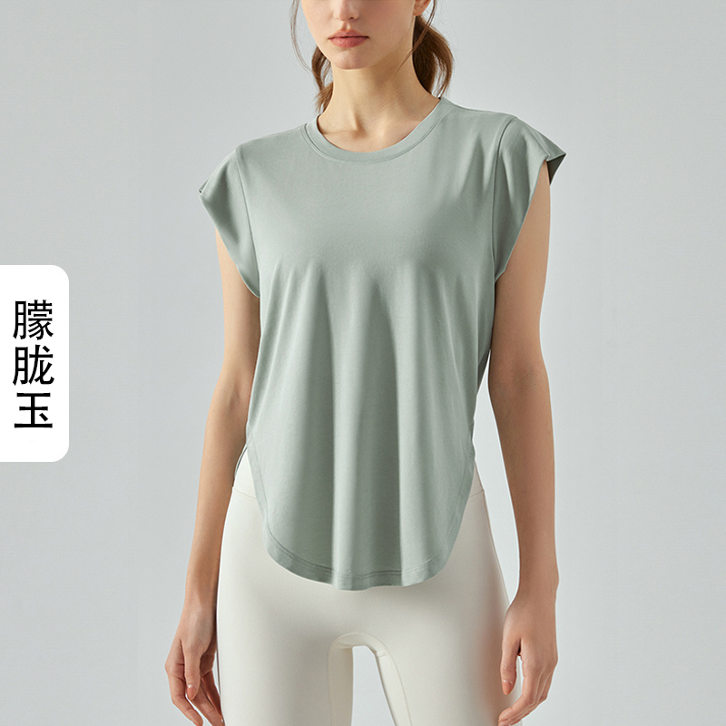 Lululemon t-shirt everyday white and lavender yoga