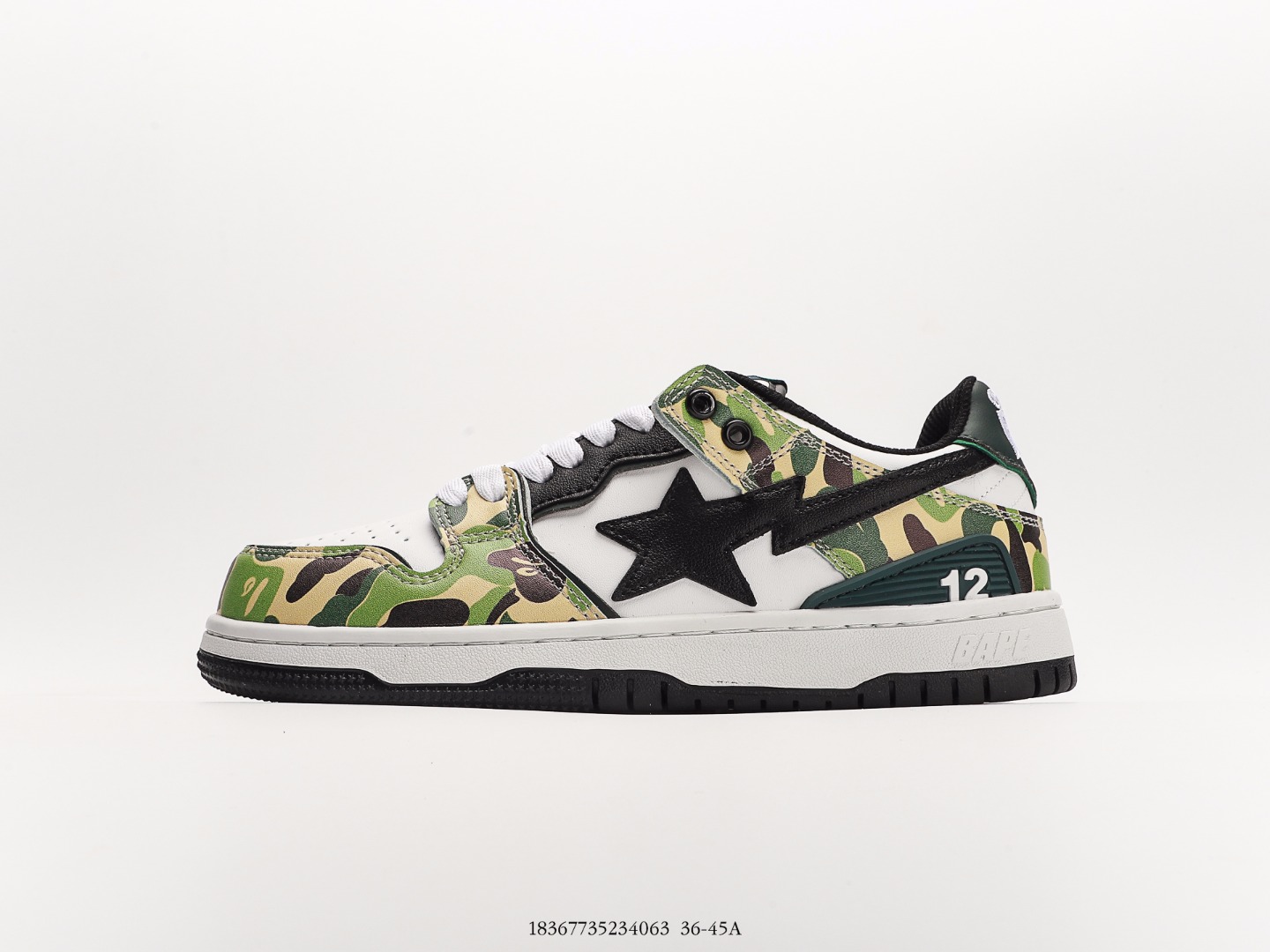 Ape Head BAPE x Air Force 1 Sta Low Air Force One Low Top Classic Peplum Casual Sneakers Exclusive P