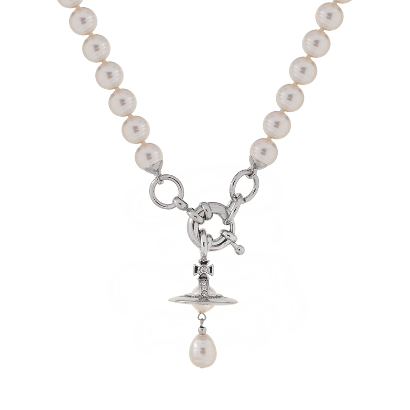 NO:103377,Queen Mother Citizen Baroque - Pearl Necklace - Short Platinum, Queen Mother Citizen Necklace, Necklace19860909西太后巴洛克-珍珠项链-短款白金色,西太后项链,necklace,Jewelry