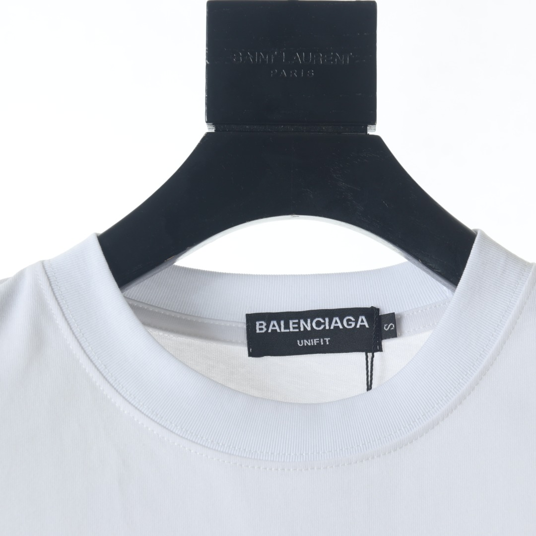 160 BALENCIAGA/巴黎世家BLCG 双人多国国旗印花短袖T恤