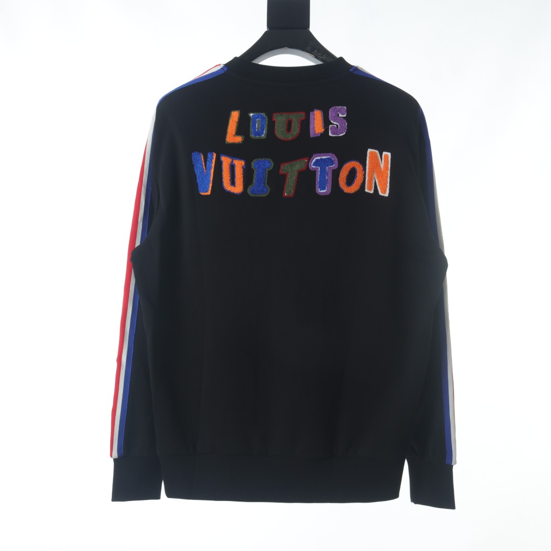 260 Louis Vuitton/路易威登LV * NBA 联名彩色字母刺绣圆领卫衣