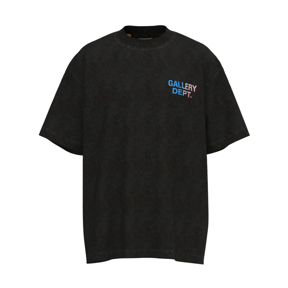 Gallery Dept Store
 Clothing T-Shirt Black Printing Short Sleeve