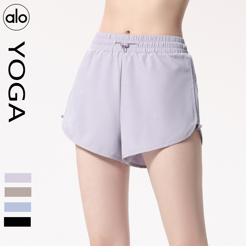 Alo shorts run light blue yoga