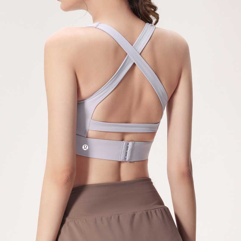 Lululemon sports bra yoga light lavender