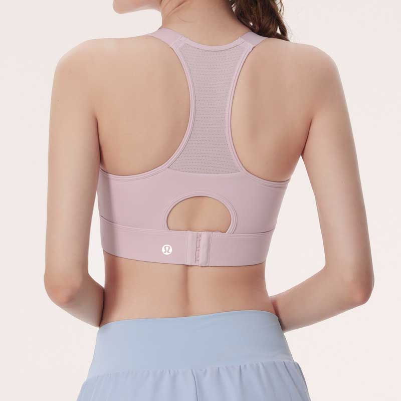 Lululemon sports bra training light pink yoga
