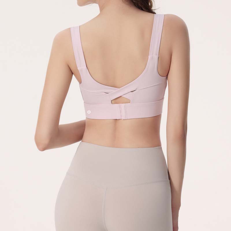 Lululemon sports bra training light pink yoga