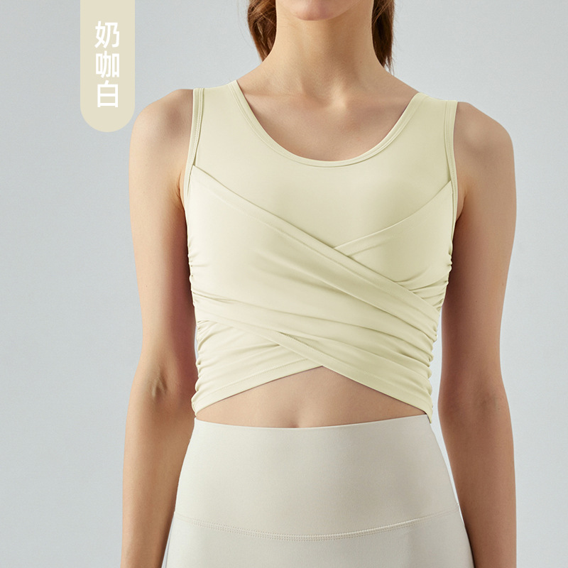 Lululemon tank yoga cream