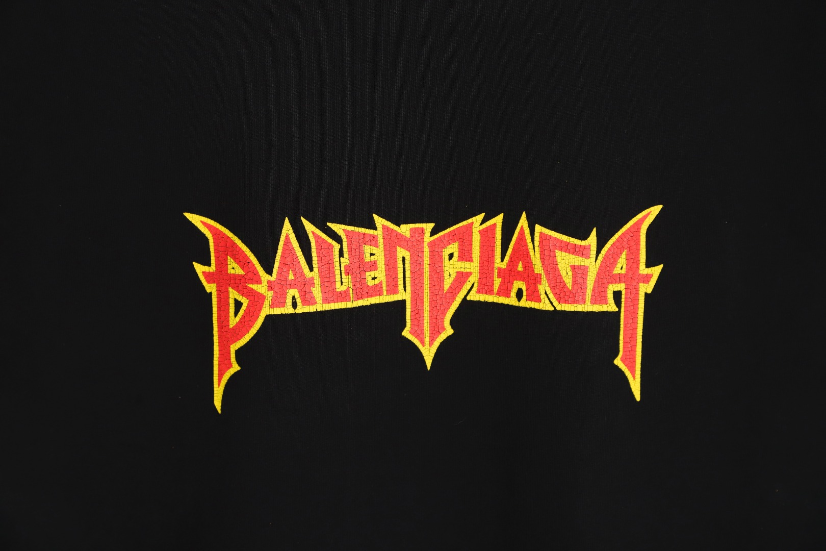 Balenciaga/巴黎世家 火焰闪电龟裂字母印花 240克