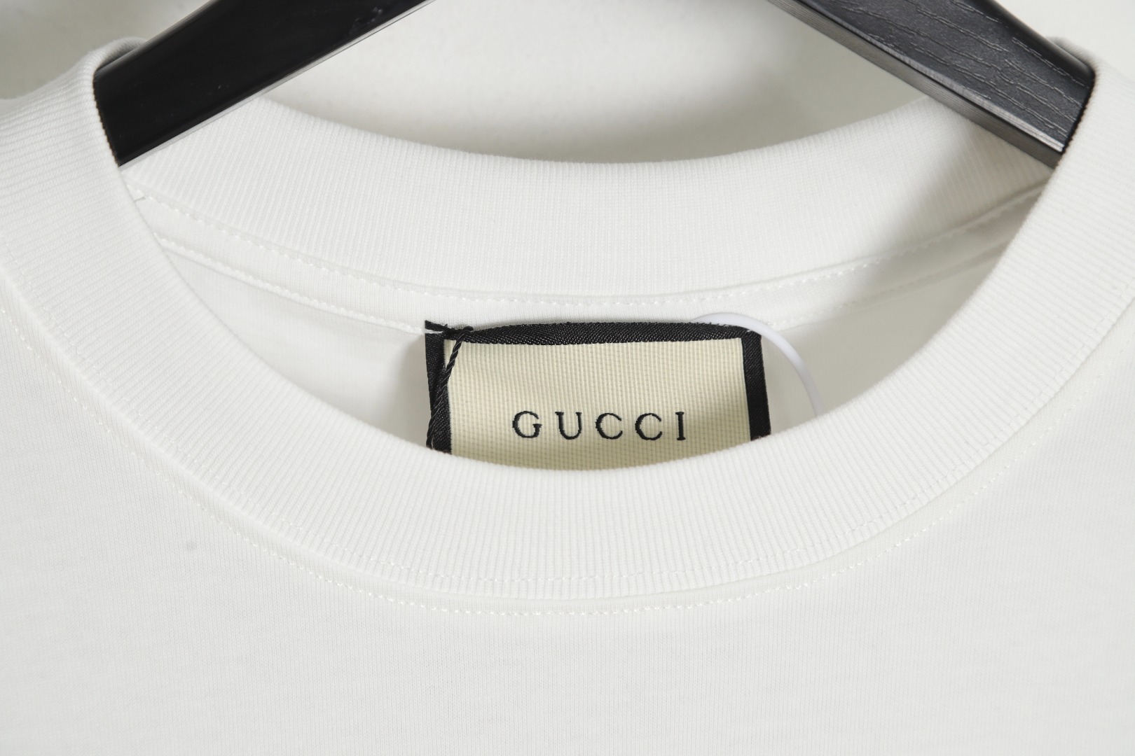 Gucci 古驰 红绿方块logo印花短袖