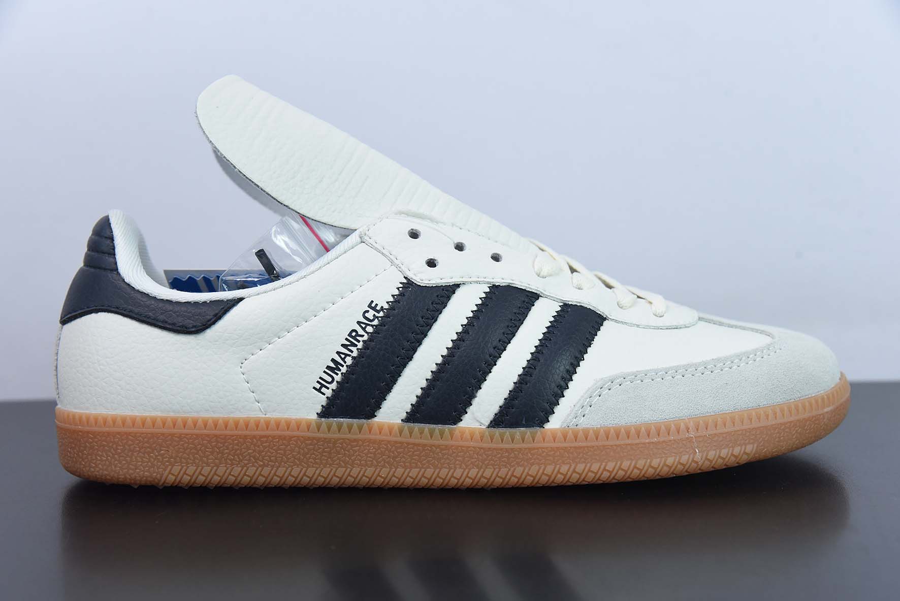 [Adidas Originals Series]Tongue material upgraded to molded leather Three-stri