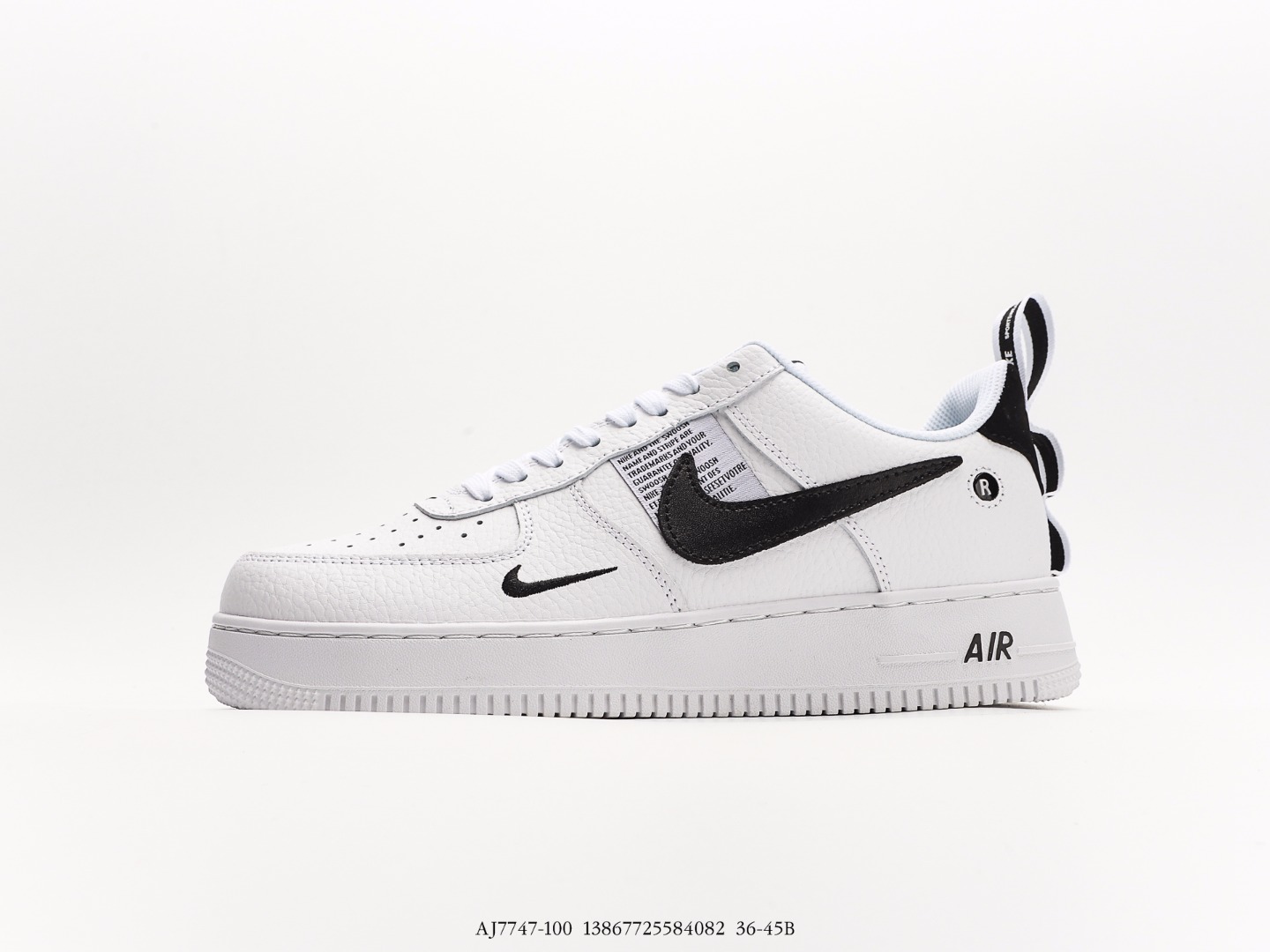 Nike Nike Air Force 1 Low Supreme co-branded limitada Air Force 1 Pink lowtop versátil casual sneake