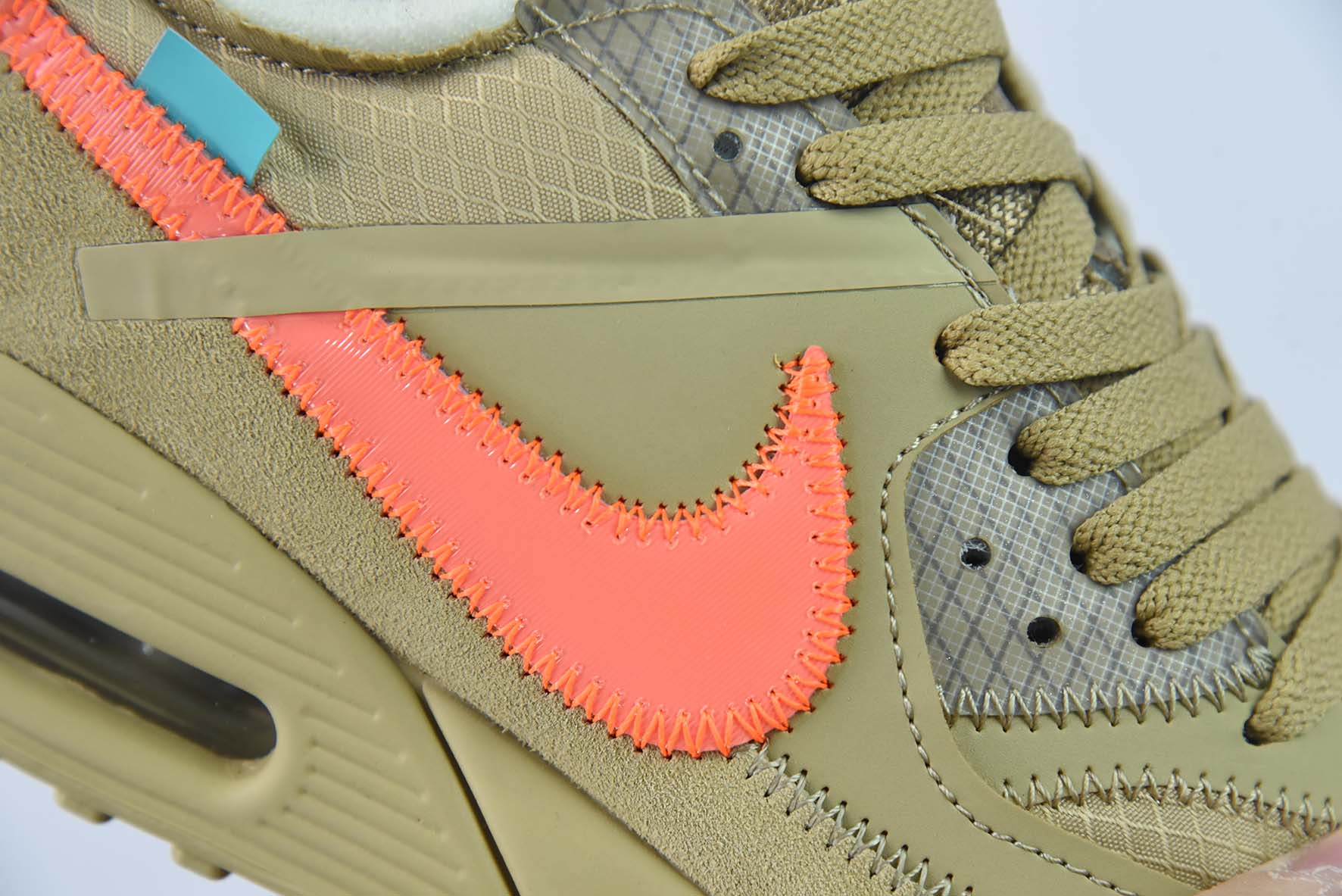 Off-White X Nike Air MAX90 GPX 联名款  沙漠黄男士运动鞋  货号：AA7293 200