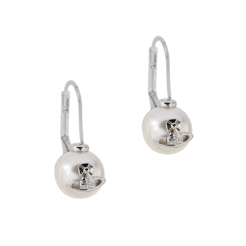 NO:103324,Queen Mother of the Cities hanging pearl earrings-platinum, Queen Mother of the Cities earrings, earrings19860909西太后垂挂珍珠耳环-白金色,西太后耳钉,earrings,Jewelry