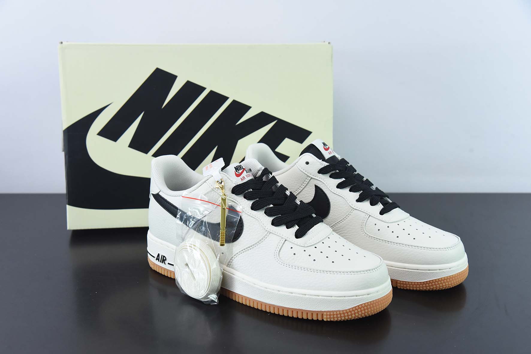 Nk Air Force 1'07 Low 奶油黑 空军一号低帮休闲板鞋 货号：ML2022-116