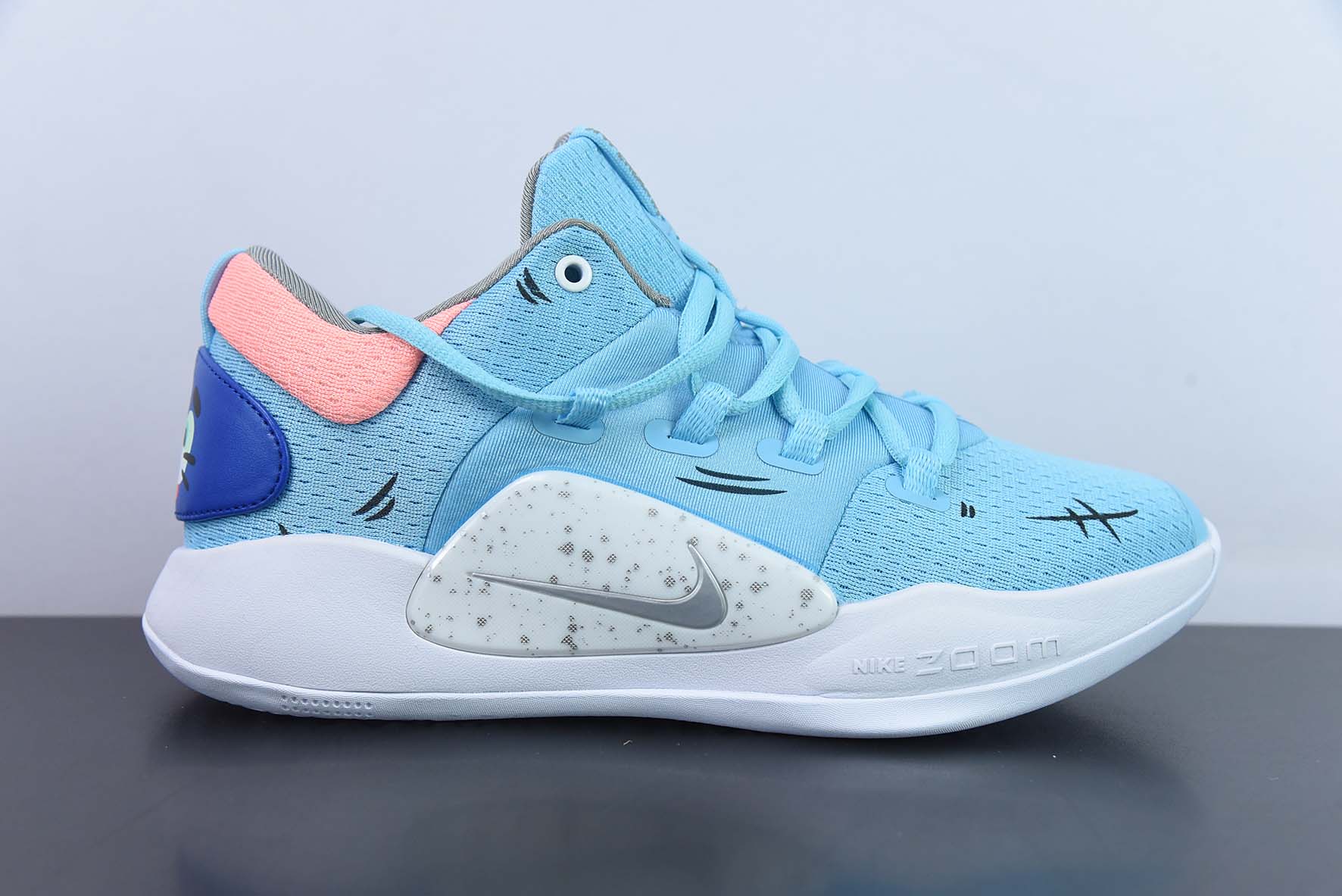 IFWQ07365432B NK Hyperdunk X low TB HD2018 zapatilla de baloncesto de combate, blanco azul AR0463-600, zapati…