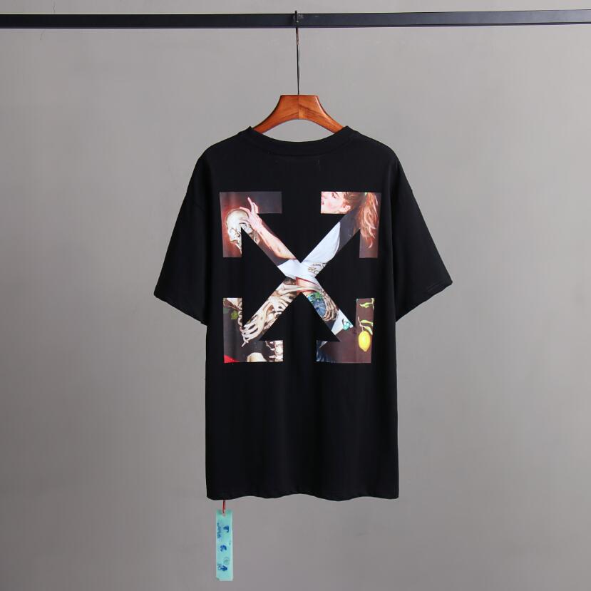 170 高版本OFF-WHITE 23ss骷髅与少女油画箭头短袖