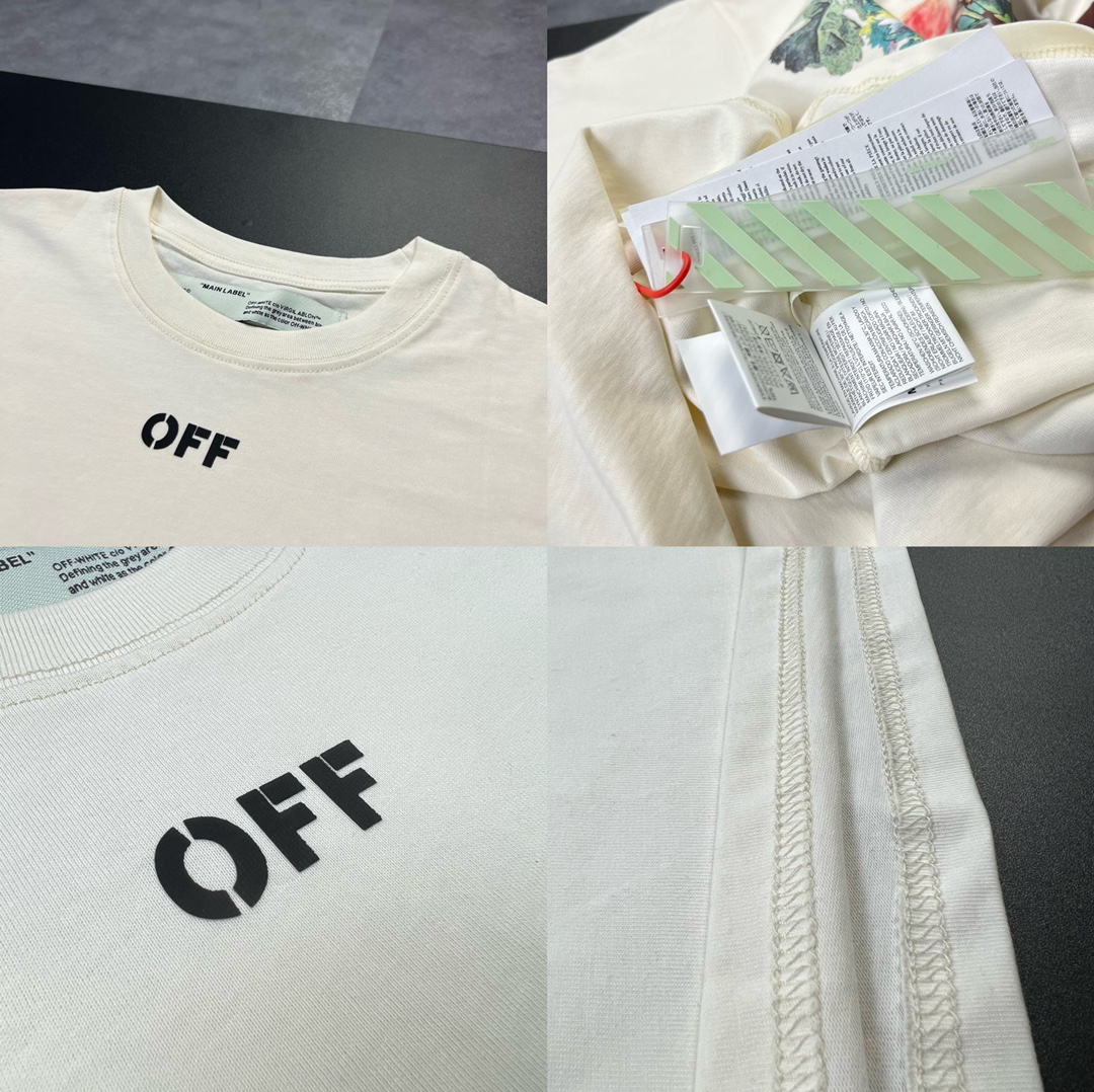 170 高版本OFF-WHITE 22SS经典花卉箭头短袖