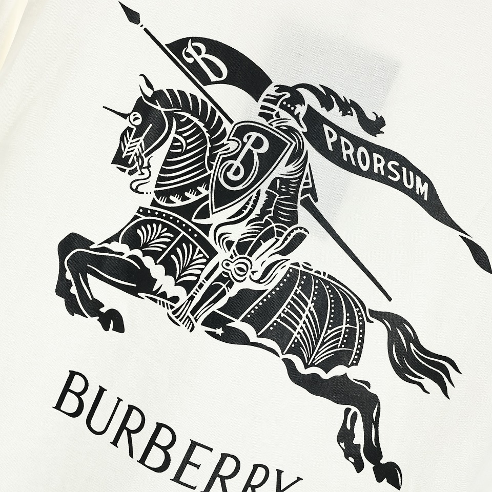 170 Burberry/巴宝莉2023SS 后背新骑士战马LOGO 短袖T恤