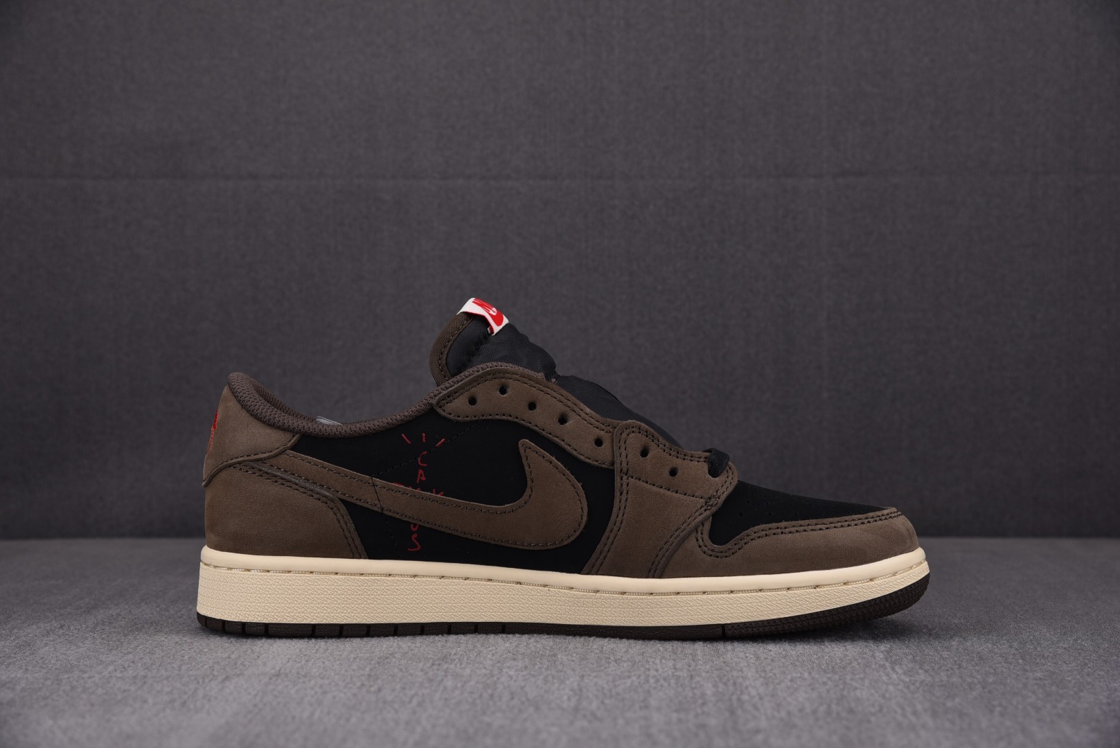 AJ1Low深棕倒钩鞋码40.5-47.5纯原版出品-TravisScottxAirJordan1Low