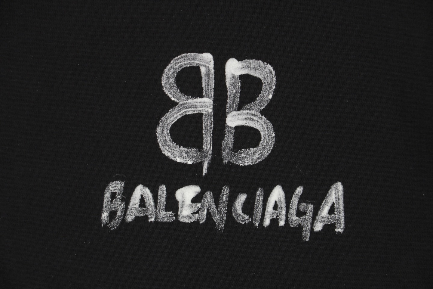 Balenciaga/巴黎世家 23ss 双B手绘夜光印花短袖