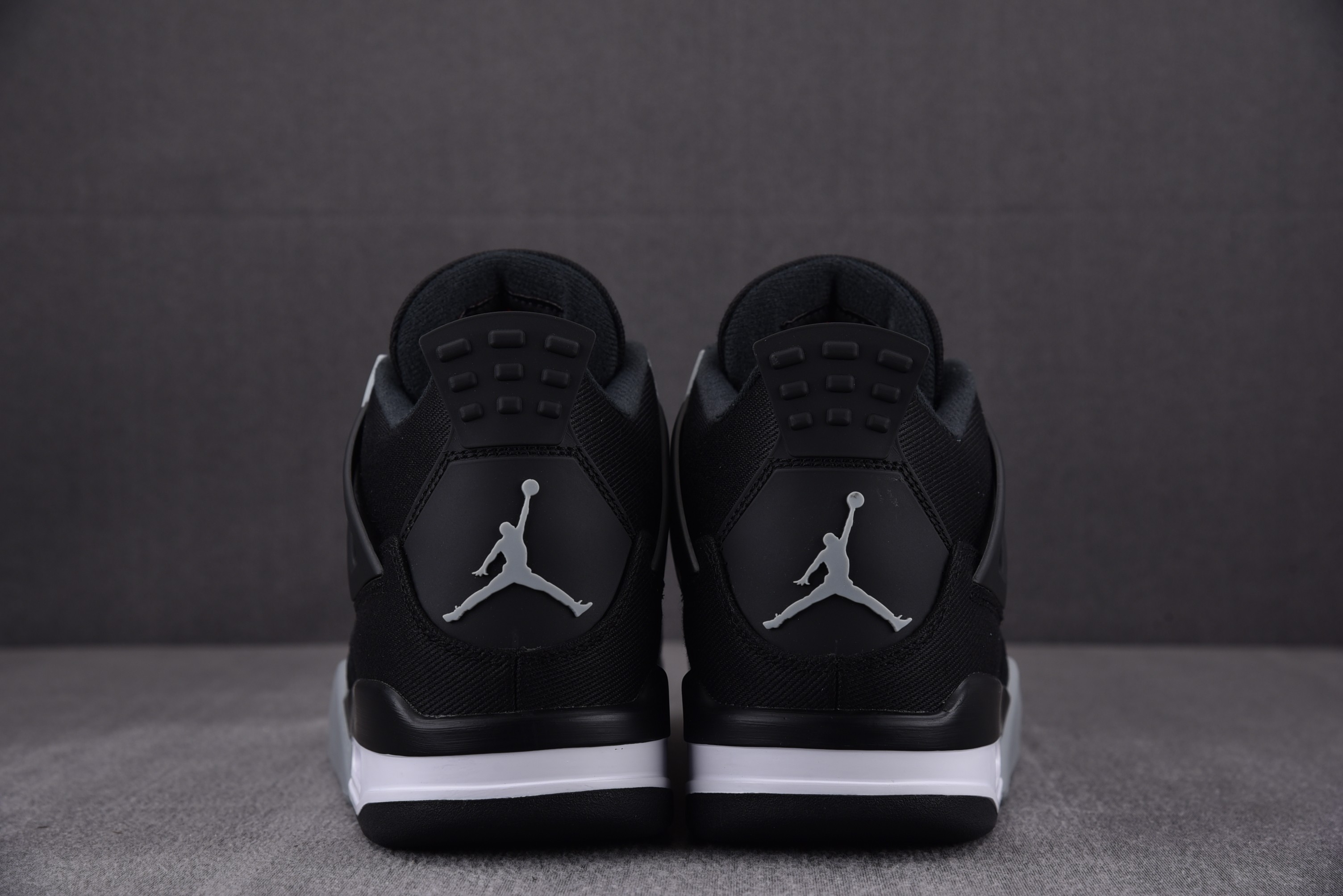 AJ4小阿姆鞋码40-48.5纯原版出品-AirJordan4RetroSEBlackCanvas黑色帆