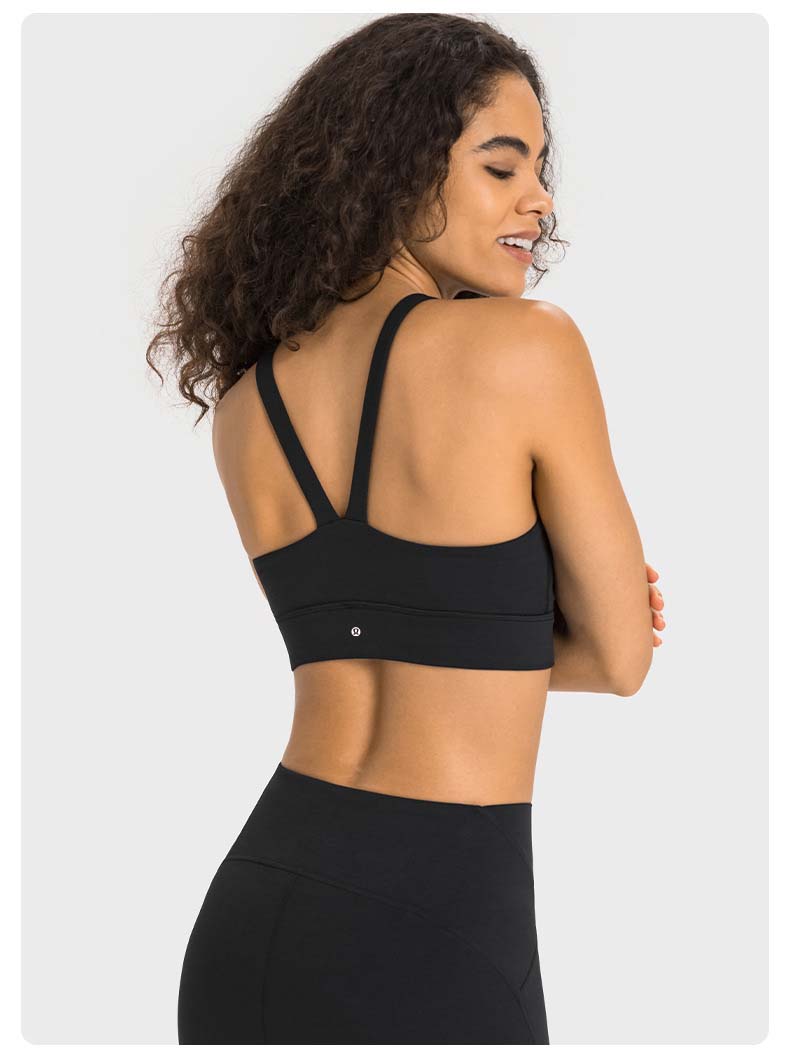 Lululemon sports bra yoga black