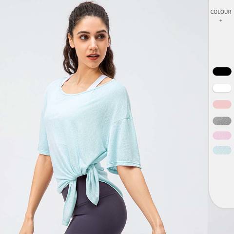 Lululemon t-shirt yoga pink