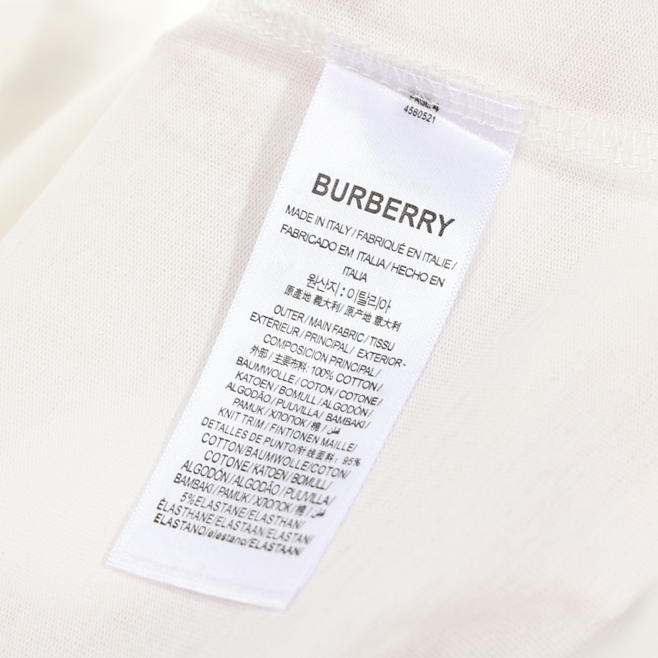 BURBERRY巴宝莉TB字母Logo经典识标印花短袖T恤