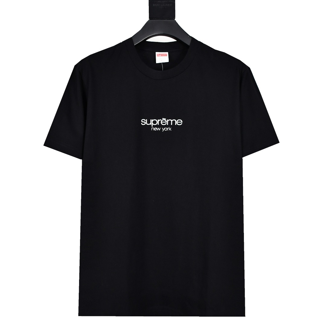 Supreme Clothing T-Shirt Printing Cotton Knitting PVC Short Sleeve