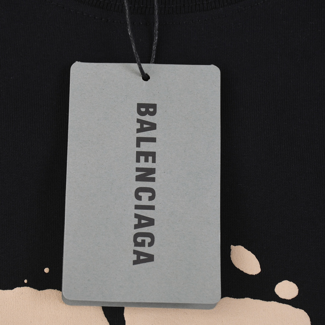 170 高版本BALENCIAGA 巴黎世家2023涂鸦印花短袖，