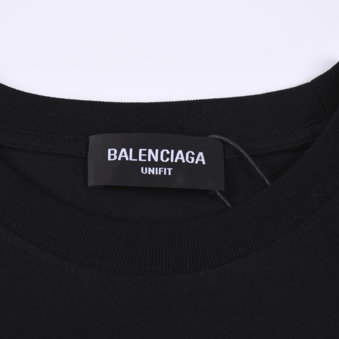 170 高版本BALENCIAGA 巴黎世家2023涂鸦印花短袖，