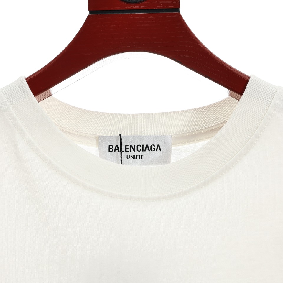 170 Balenciaga 巴黎世家23SS 限定标语logo短袖T恤