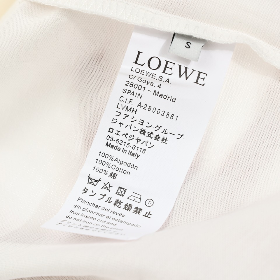 170 Loewe /罗意威 22ss 胸口刺绣短袖T恤