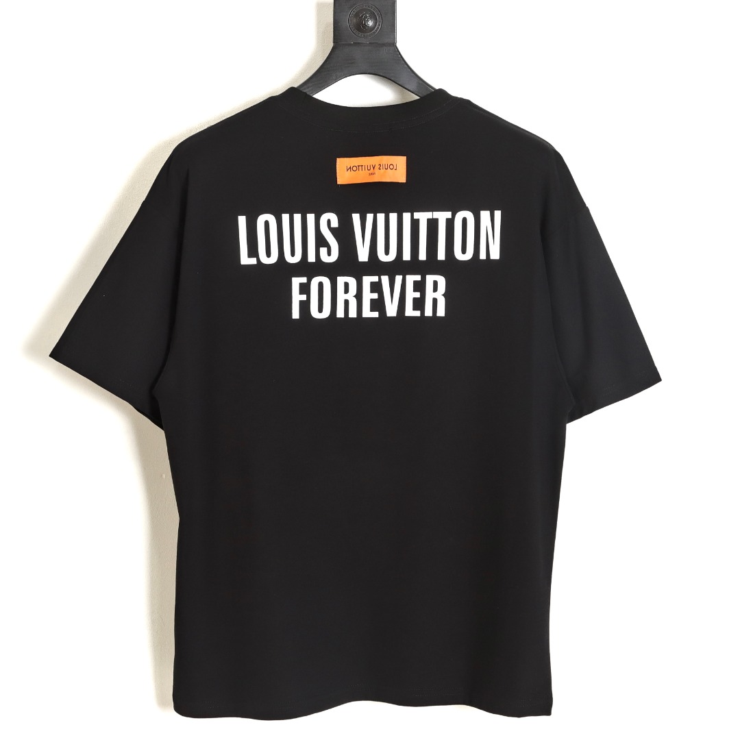 170 Louis Vuitton/路易威登LV假口袋倒logo短袖