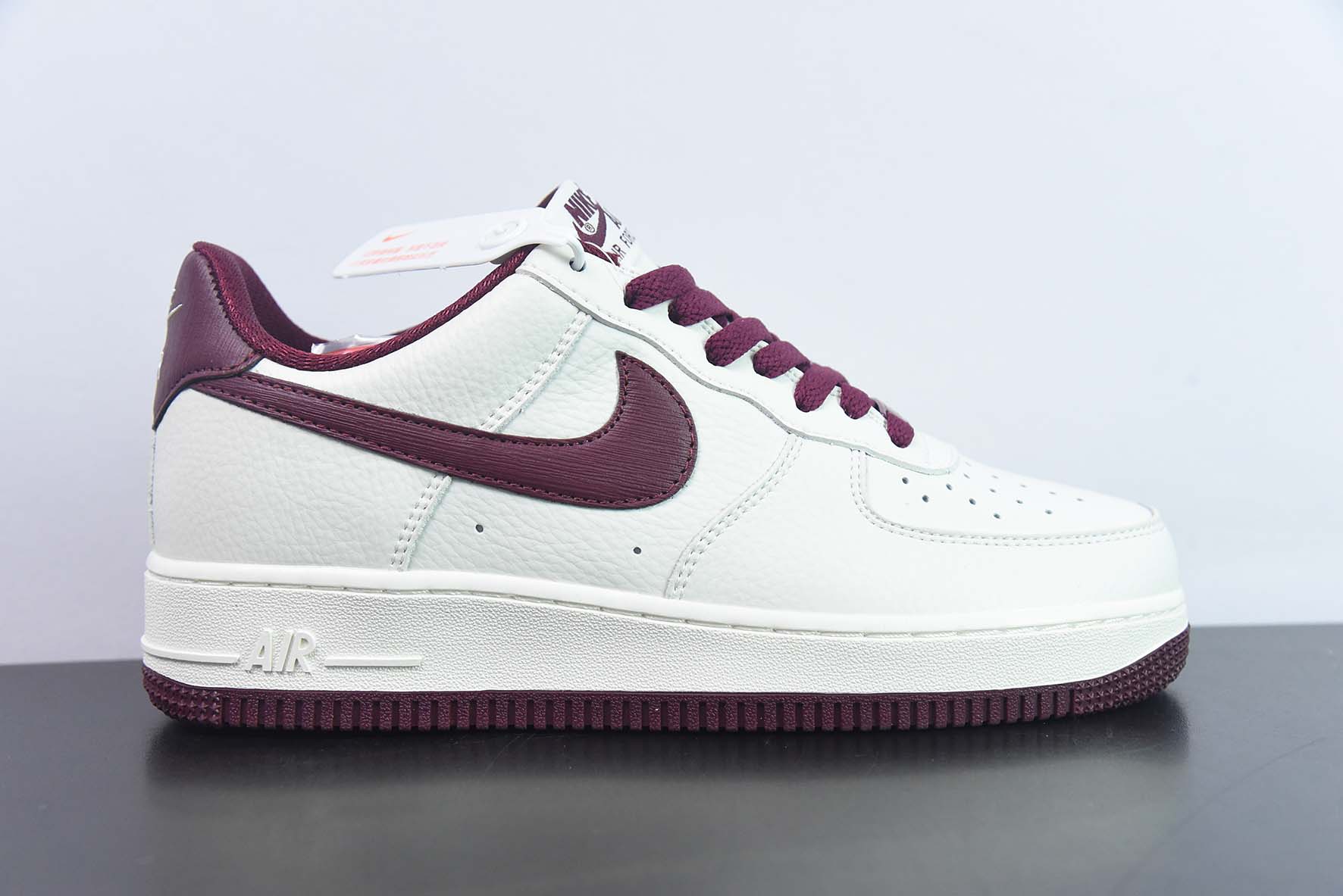 Nk Air Force 1'07 Low 酒红白配色 空军一号低帮休闲板鞋