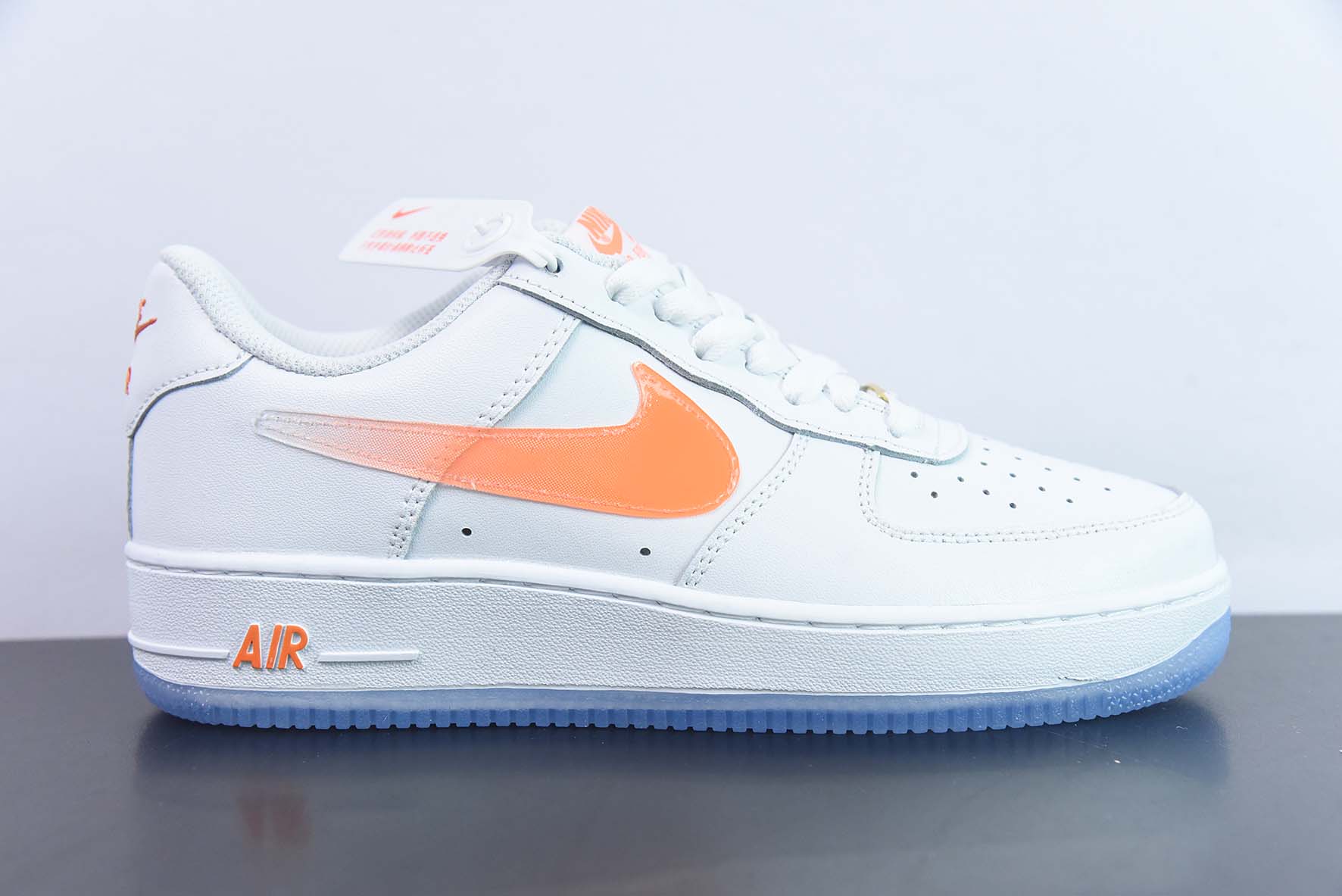 Air Force 1'07 Low Retro SP 空军一号低帮 皮革白橙渐变钩子”货号 CO3363-362