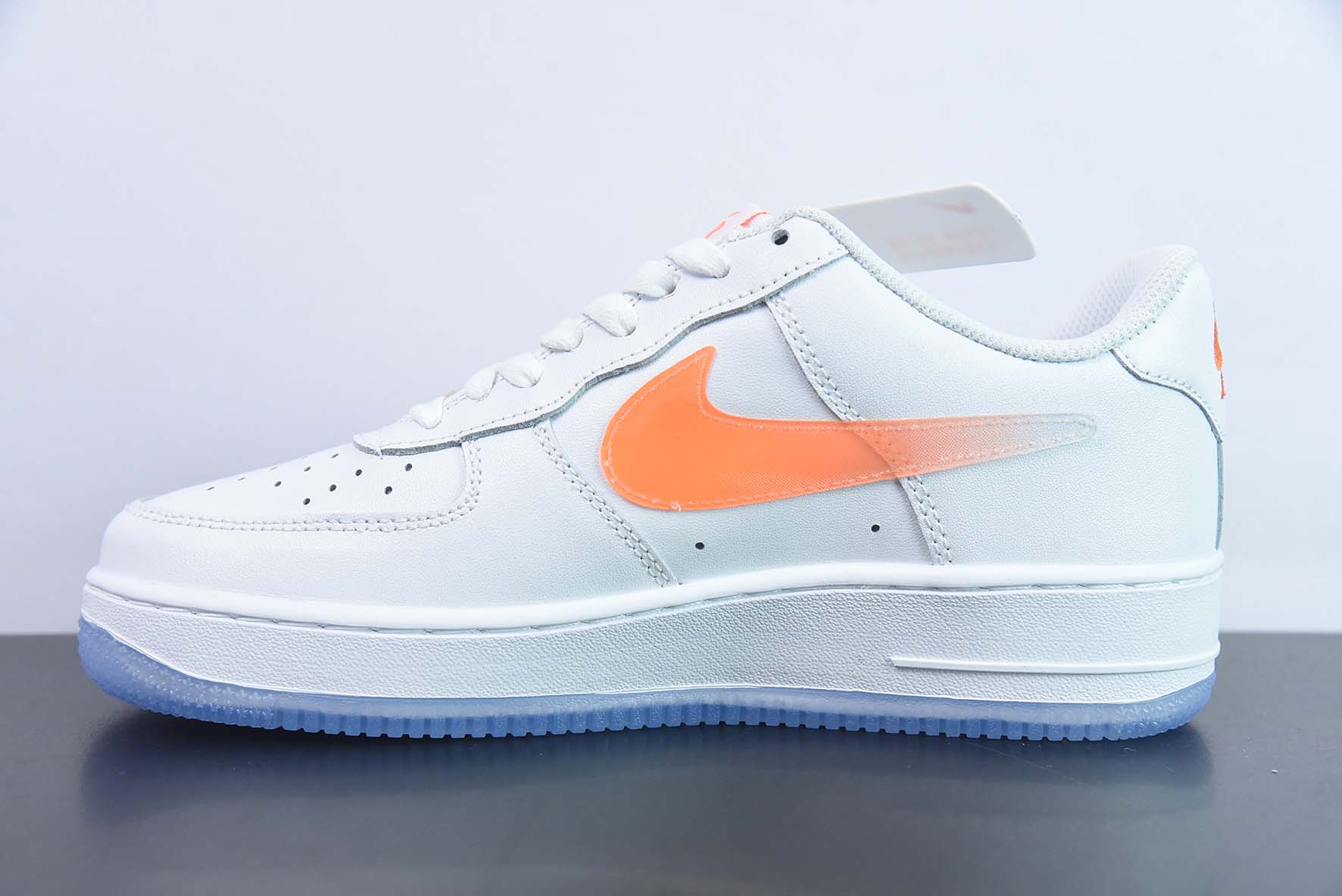 Air Force 1'07 Low Retro SP 空军一号低帮 皮革白橙渐变钩子”货号 CO3363-362