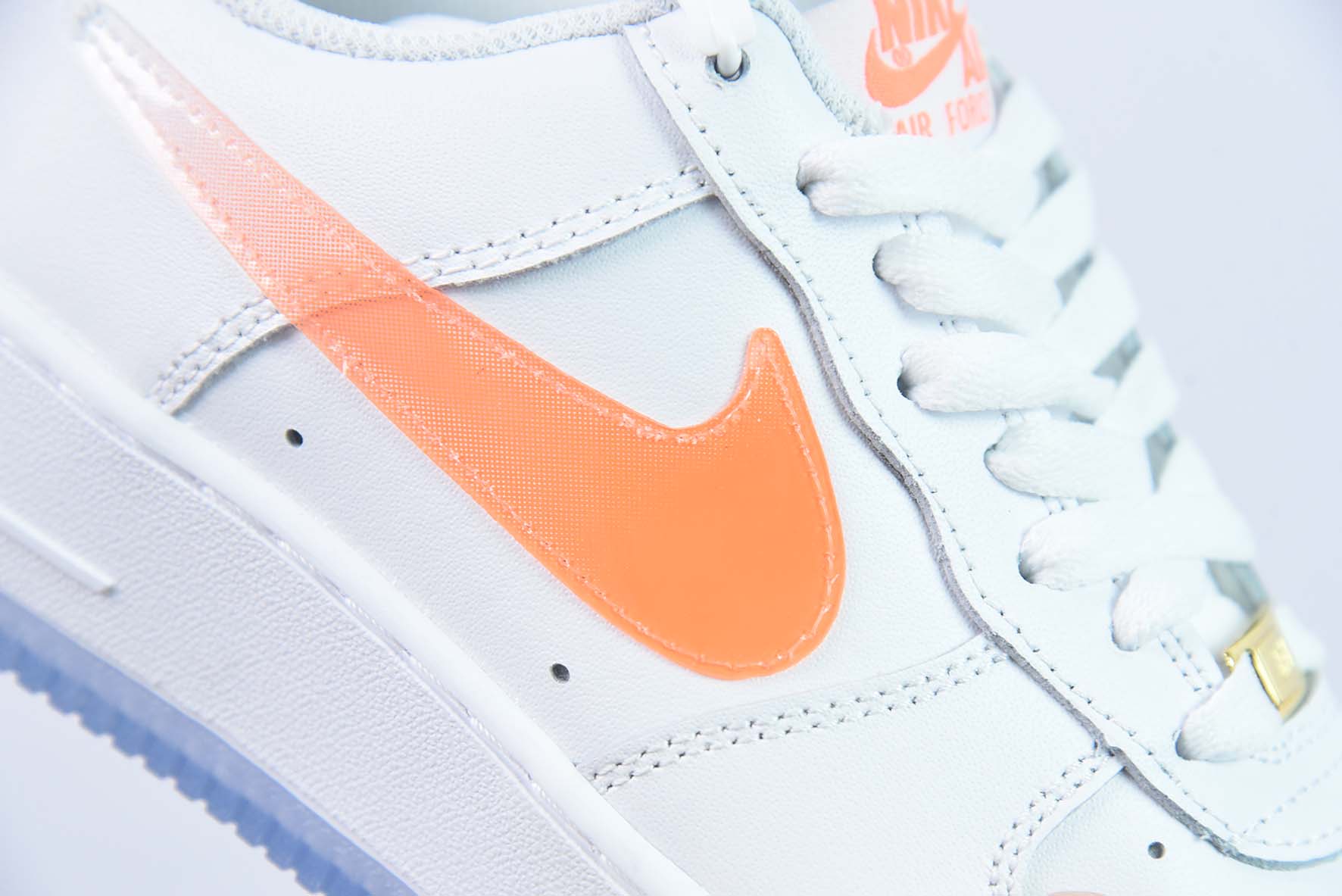 Air Force 1'07 Low Retro SP 空军一号低帮 皮革白橙渐变钩子”货号 CO3363-362