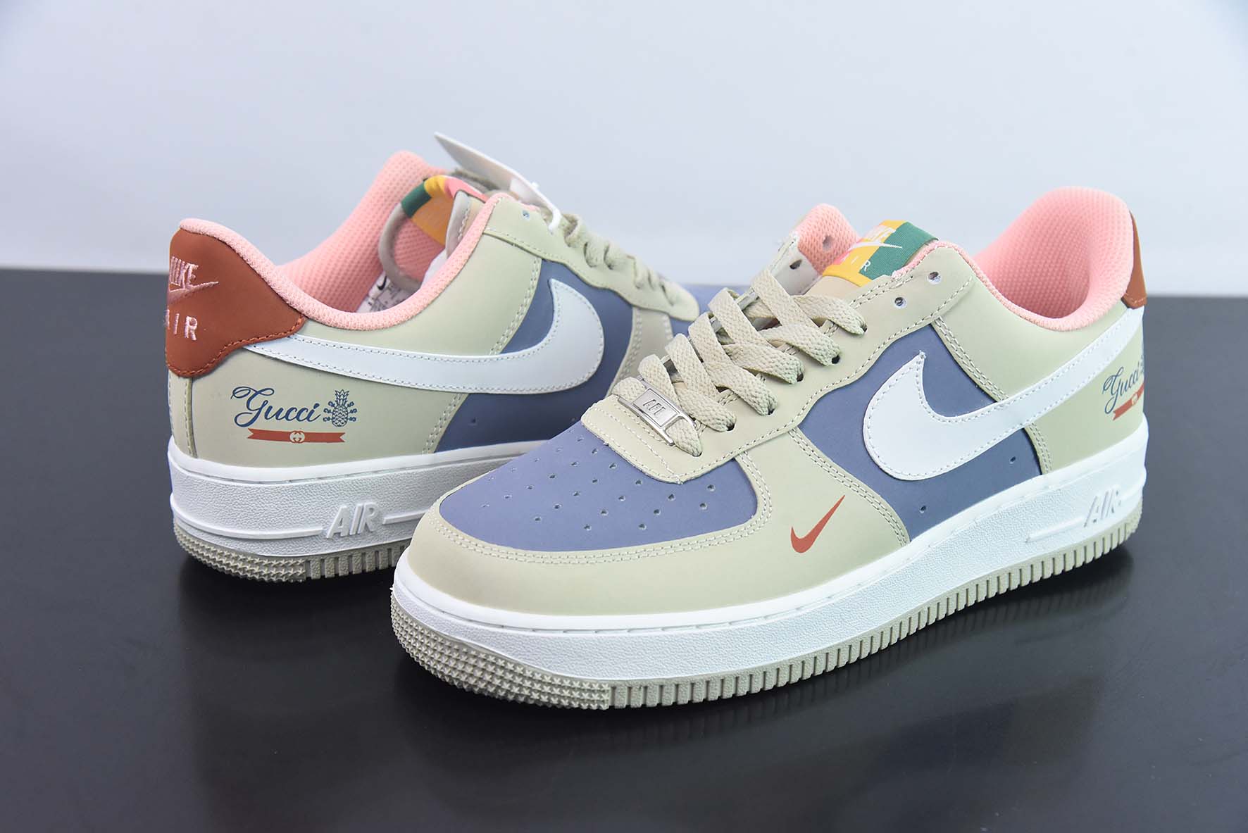 NIke Air Force 1 '07 Low “古驰联名--卡其灰拼接”空军一号 货号: 315122-009