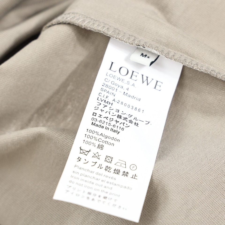 170 Loewe /罗意威 20ss 胸口刺绣短袖T恤 原版操作