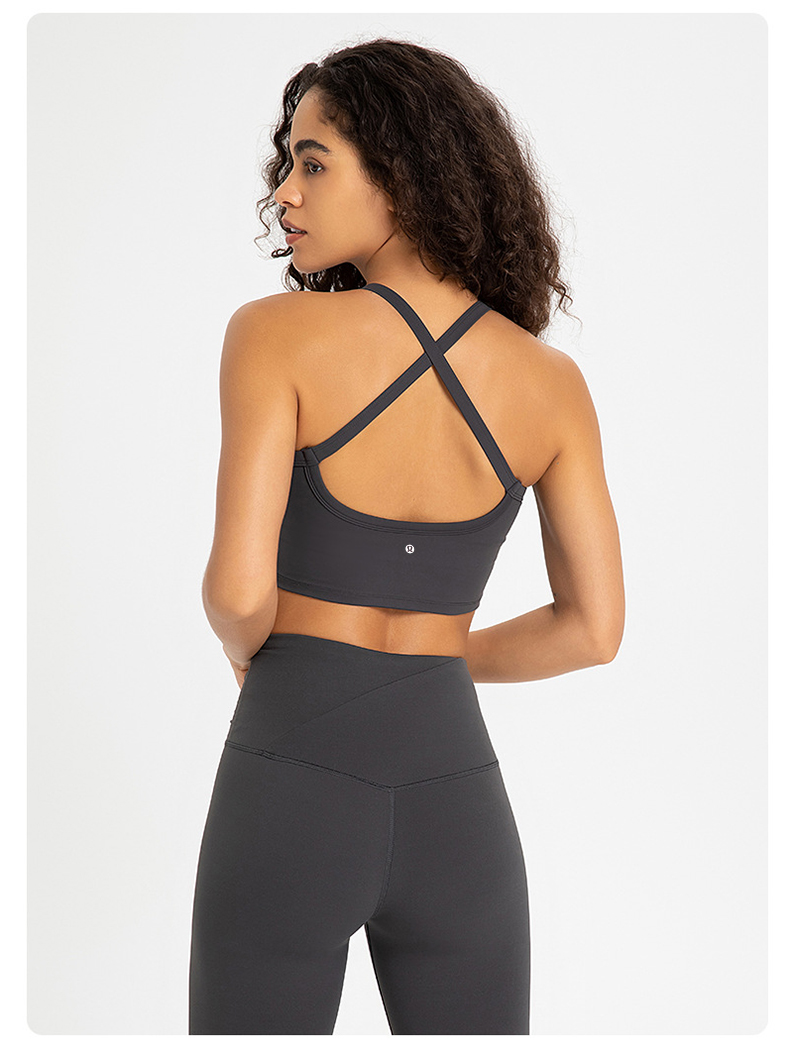 Lululemon Lulu Bra sports bra training dark gray yoga