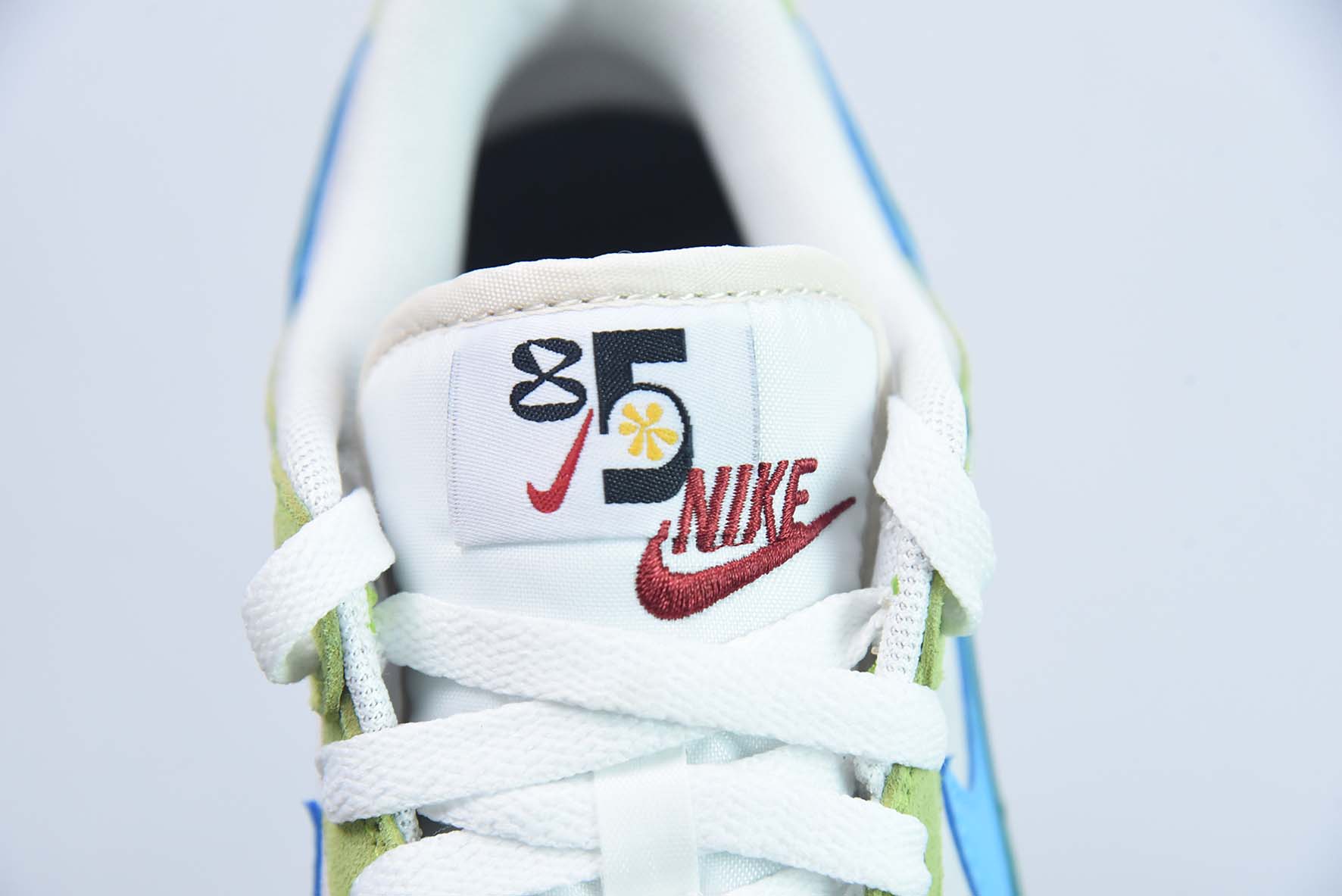 SB Dunk Low SE"85 扣篮系列低帮休闲运动滑板板鞋“花朵苹果绿浅灰深绿蓝双钩” 货号:DO9457-125