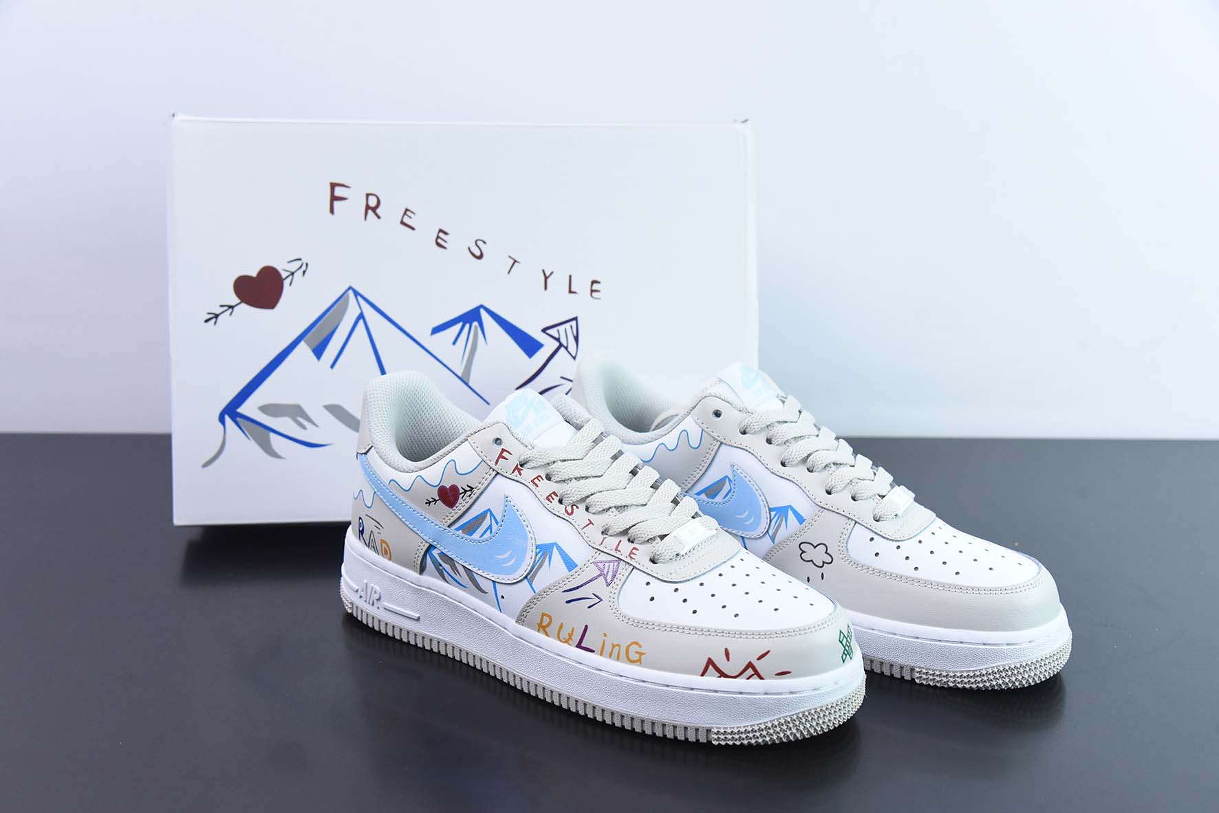 Nike Air Force 1 Low’07 雪山 配色 空军一号低帮休闲板鞋 货号:CW2288-219