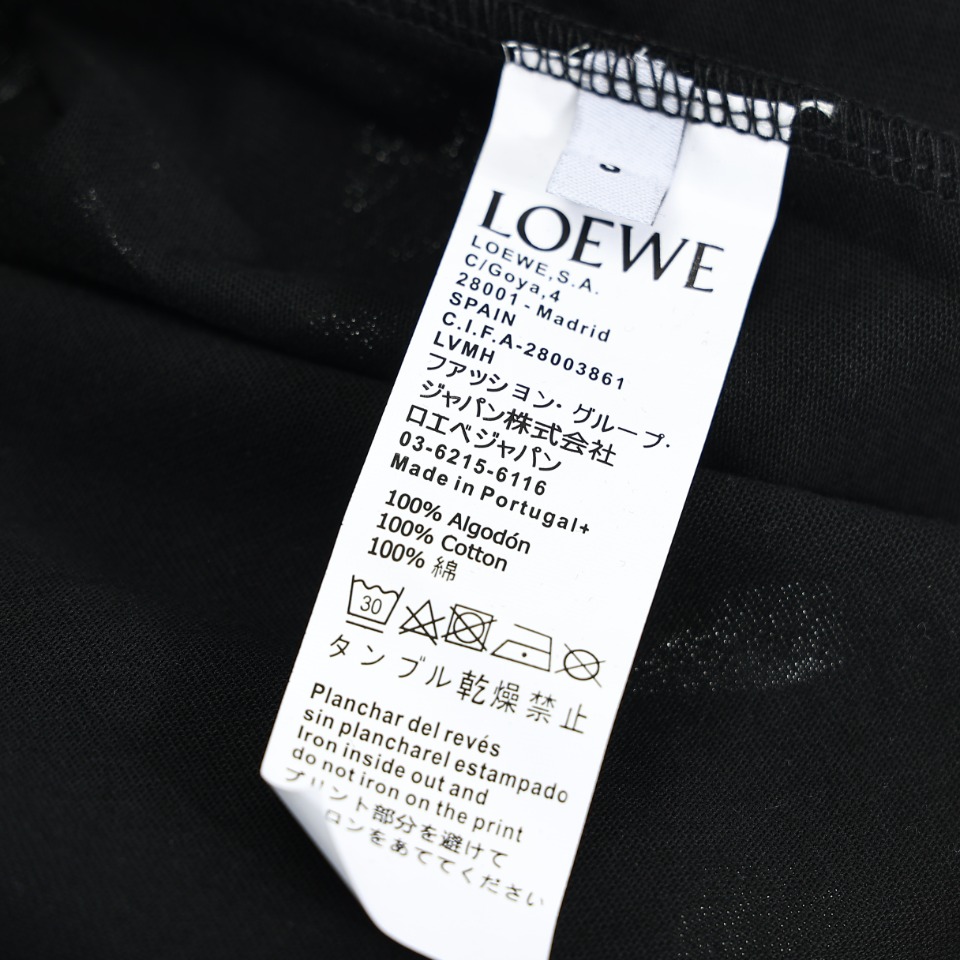 Loewe/罗意威 23ss 胸前彩绘刺绣logo短袖