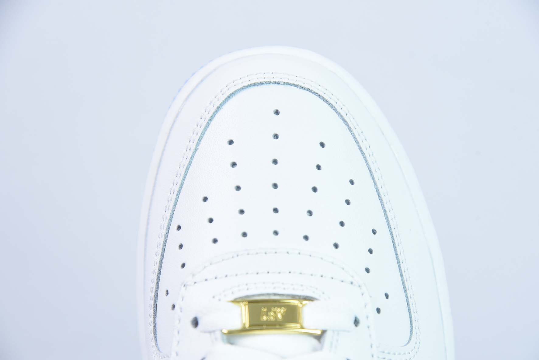 Nike By You Air Force 1'07 Low Retro SP 空军一号“皮革白深蓝渐变钩子”低帮运动鞋 CO3363-366