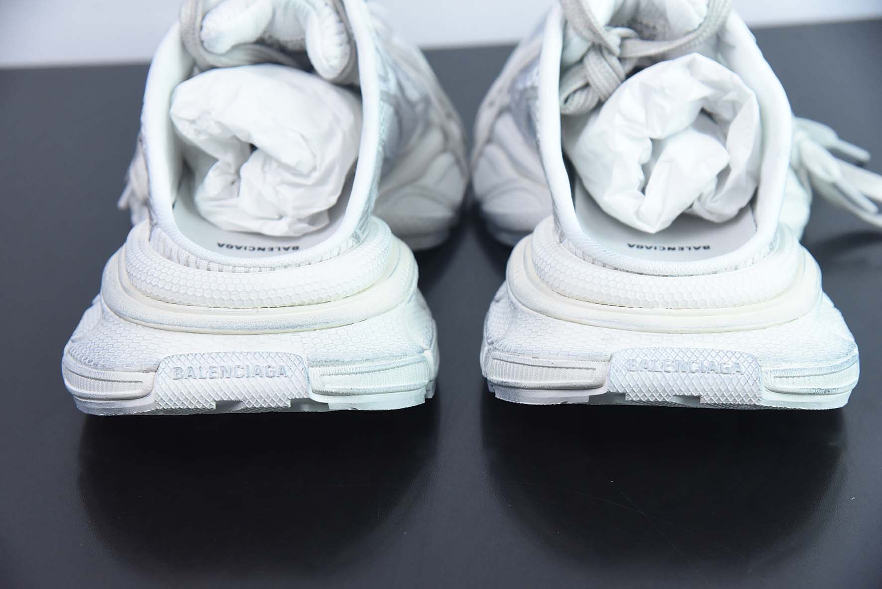 Balenciaga/巴黎世家23新款 XXXL 3XL秀款 系带 巴黎世家3XL白银半拖鞋