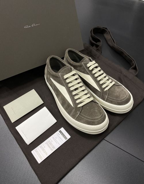 Rick Owens G Edition Low-Top Sneakers - Mocha Suede, Iconic Design 1 Rick Owens G Edition Low-Top Sneakers - Mocha Suede, Iconic Design