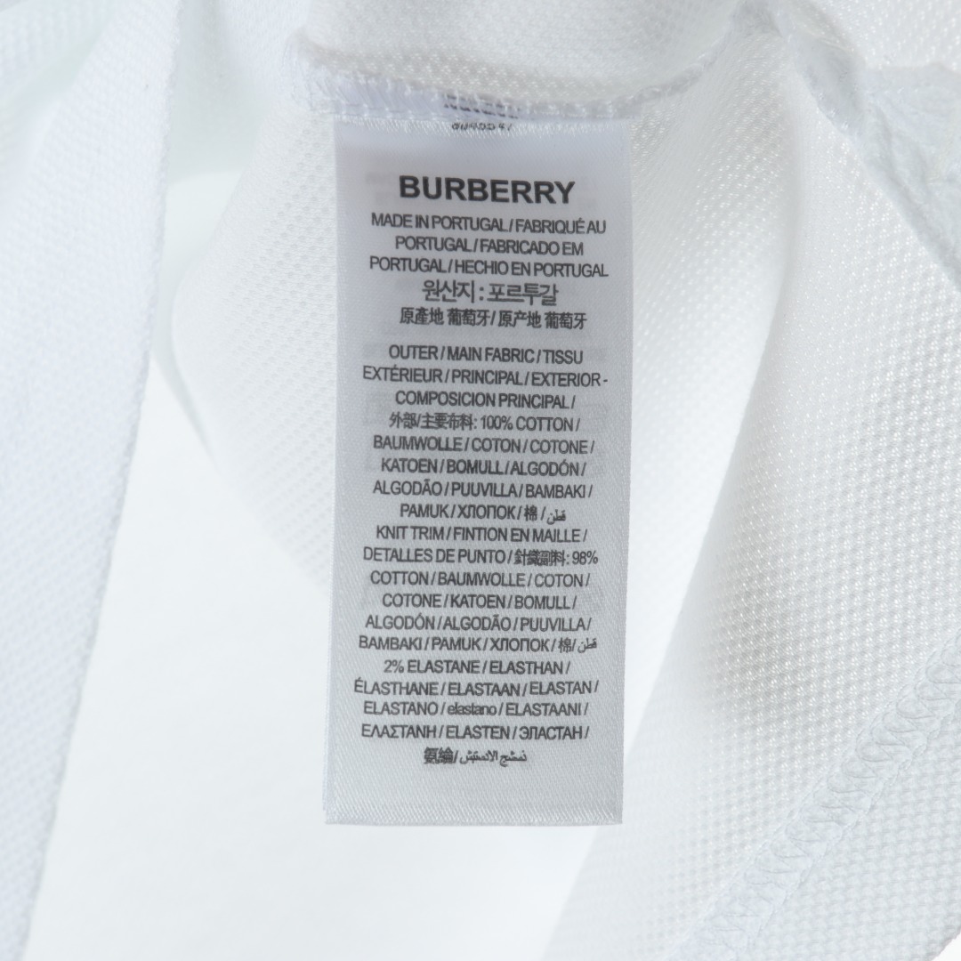 Burberry Burberry巴宝莉BBR 金扣标识刺绣短袖polo衫
