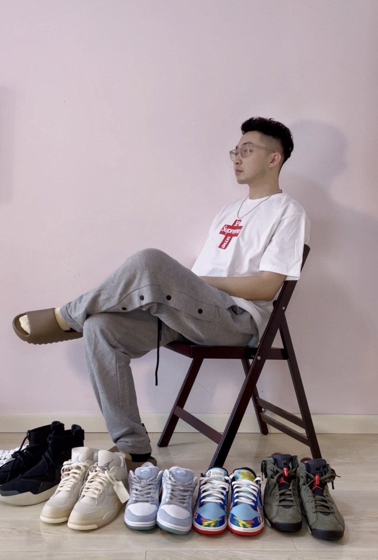 上身素材# Supreme 20FW Cross Box Logo Tee十字架Bogo圆领短袖T恤